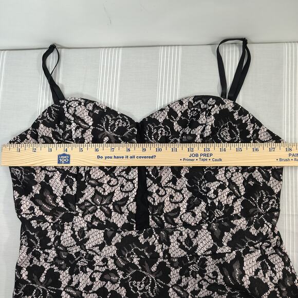 Torrid Corset Style Top Womens 1 or 14/16 or 1X‎ Black & Light Pink Goth Fairy - Picture 10 of 12